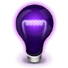 Black Light Bulb Icon 96x96 png